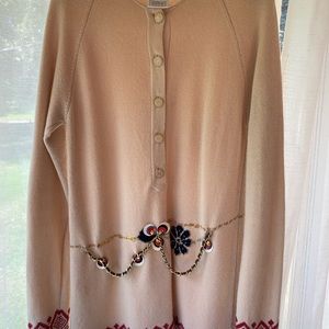 CHANEL tunic sweater.